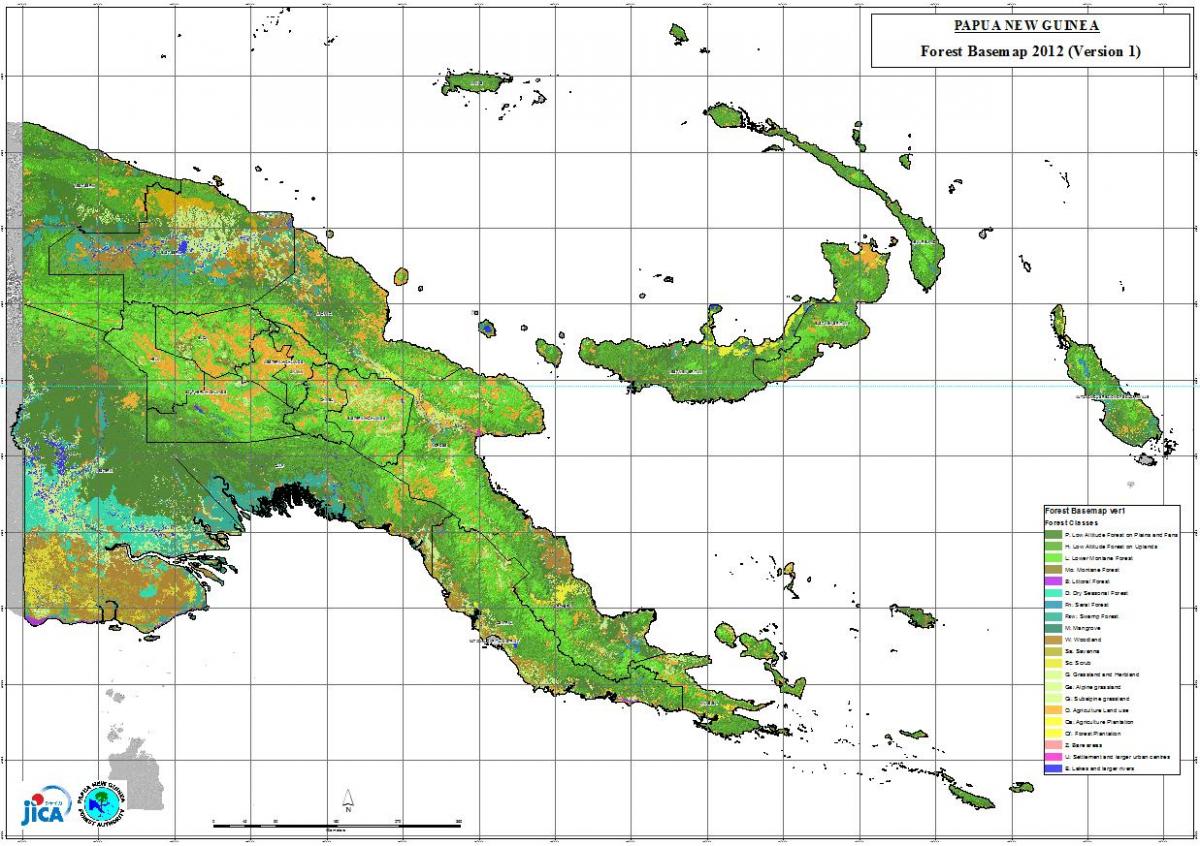 kort over papua ny guinea klima