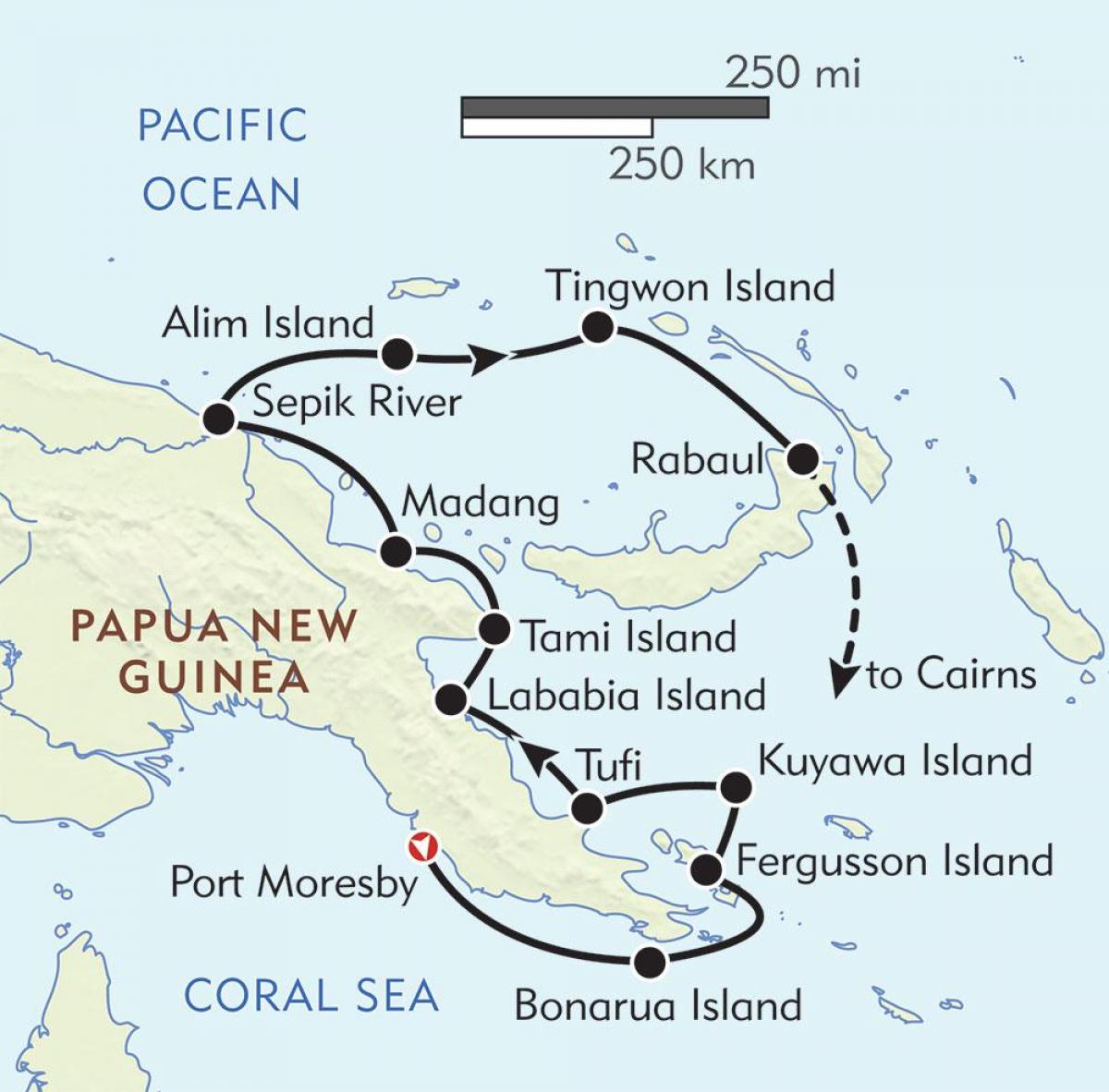 kort over rabaul papua ny guinea