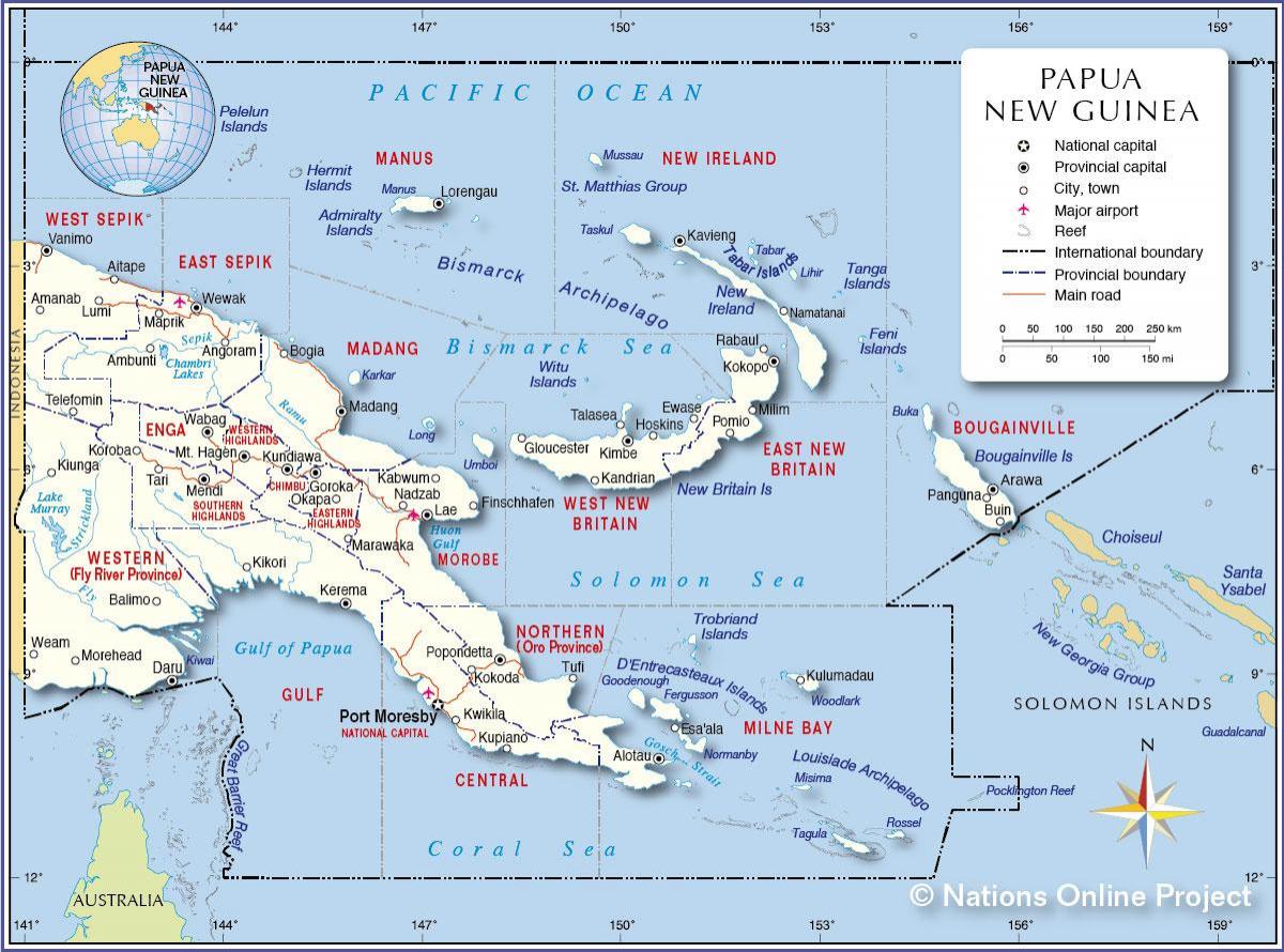 kort over tari papua ny guinea 