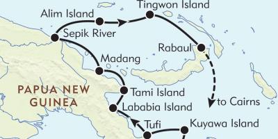 Kort over rabaul papua ny guinea